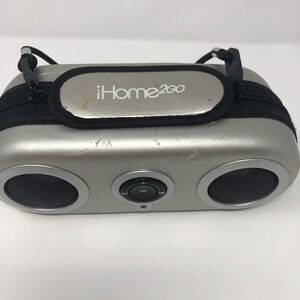 I home 2Go iH19P iPod Speaker System Gray Portable Model iH13NS. Untested